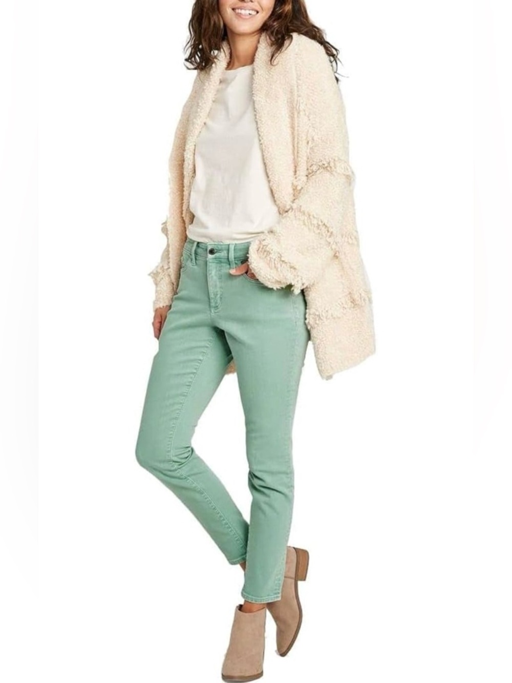 Universal Thread Mint Green Ankle Slim Jeans NWT - Picture 1 of 12